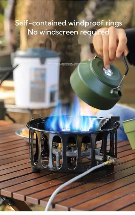 موقد التخييم المحمول المقاوم للرياح، الموقد الغاز Portable Windproof Camping Stove, Gas Stove for