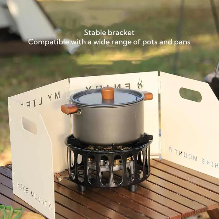 موقد التخييم المحمول المقاوم للرياح، الموقد الغاز Portable Windproof Camping Stove, Gas Stove for
