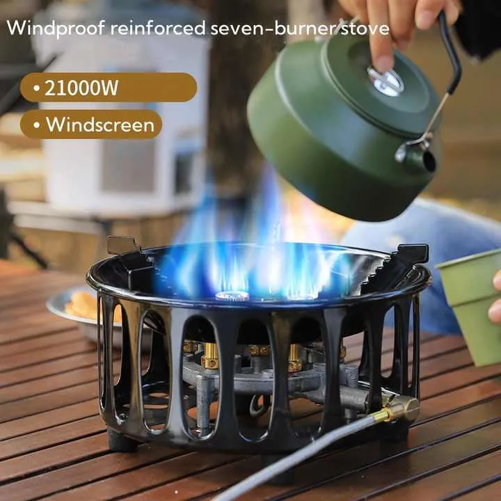 موقد التخييم المحمول المقاوم للرياح، الموقد الغاز Portable Windproof Camping Stove, Gas Stove for
