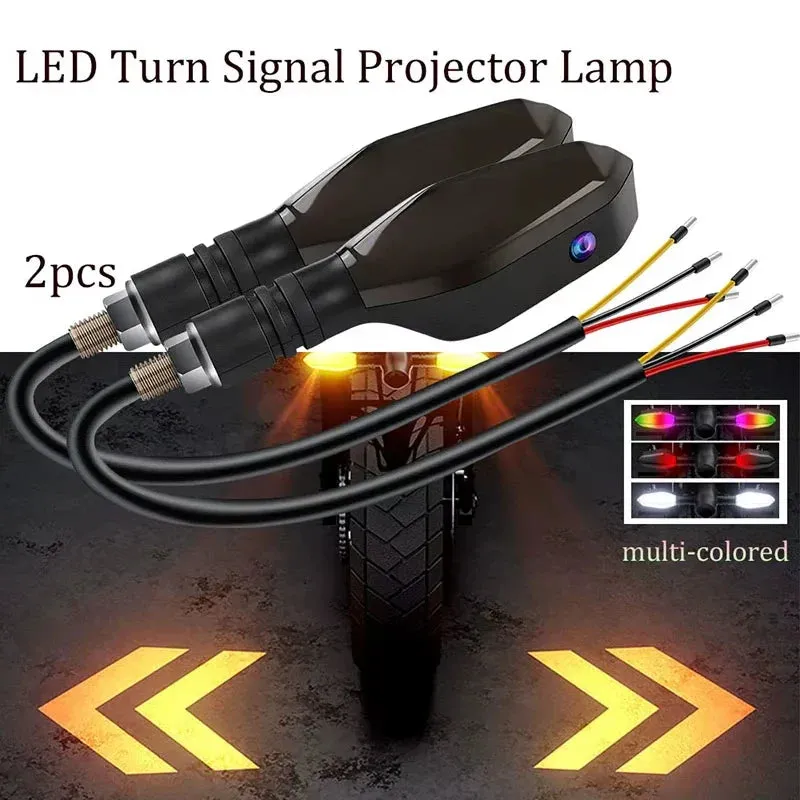 12V Motorcycle Led Turn Signal Lamp 27 Modes Sequential Flowing Flash Running Light