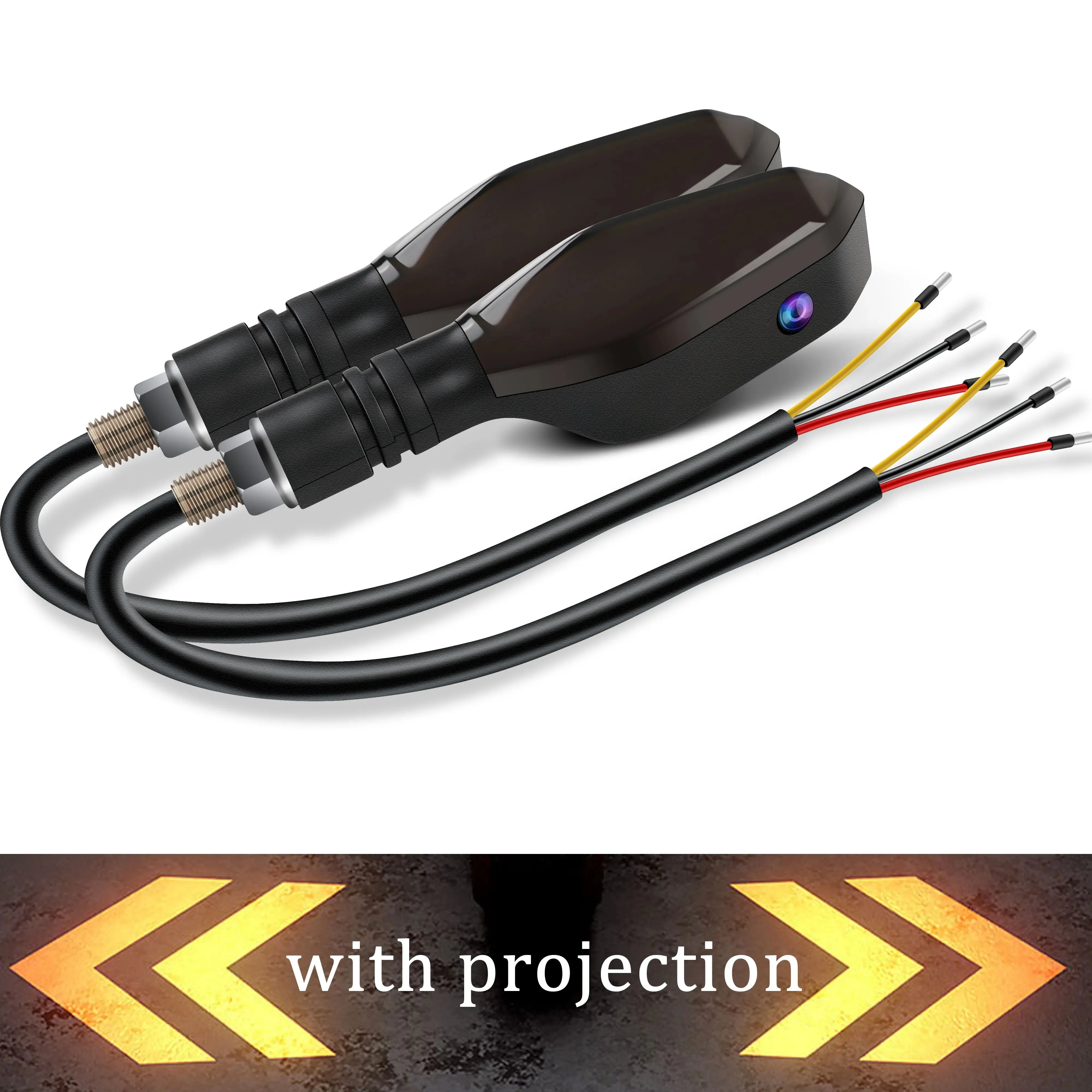 12V Motorcycle Led Turn Signal Lamp 27 Modes Sequential Flowing Flash Running Light