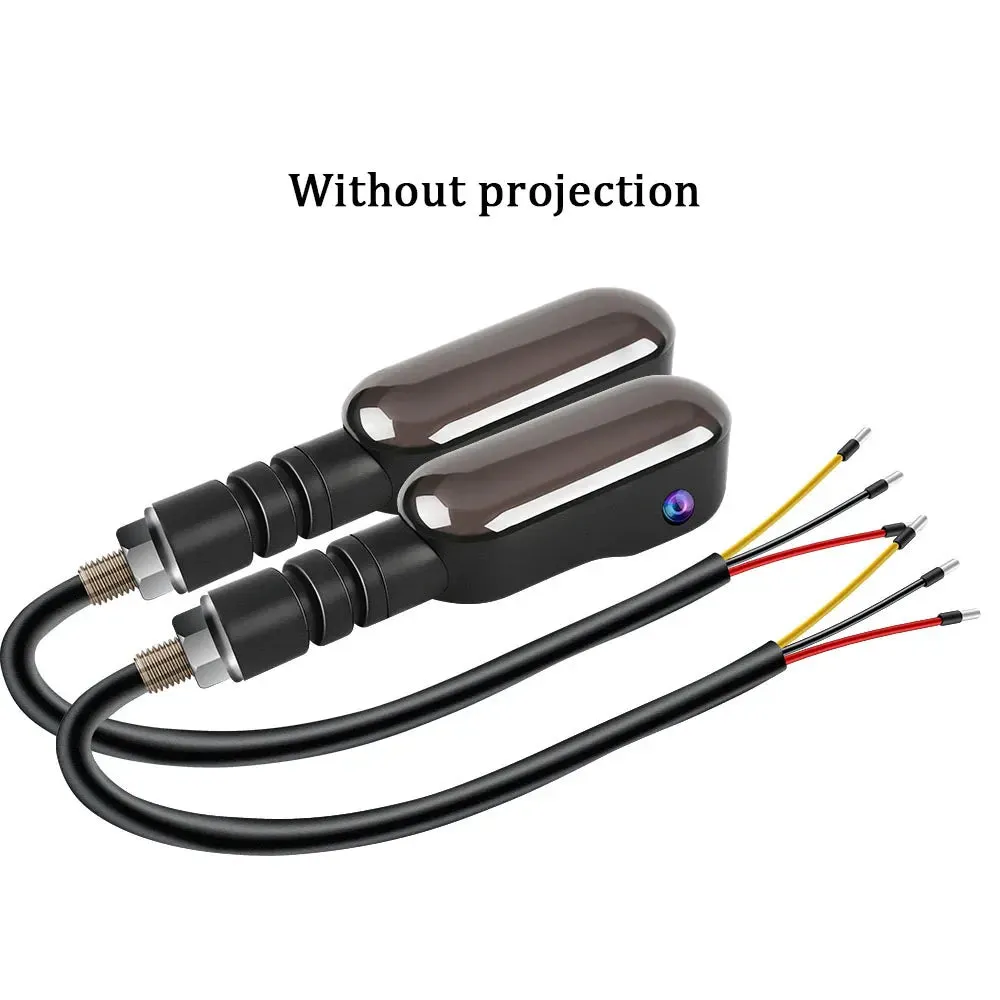 12V Motorcycle Led Turn Signal Lamp 27 Modes Sequential Flowing Flash Running Light
