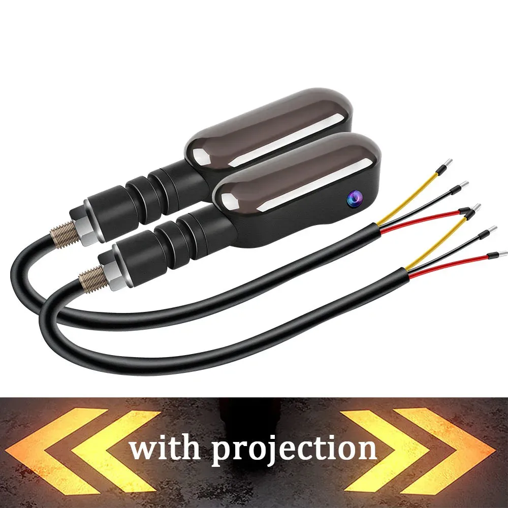 12V Motorcycle Led Turn Signal Lamp 27 Modes Sequential Flowing Flash Running Light