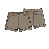 365 Trail Roll Up Short - Chinchilla Brown