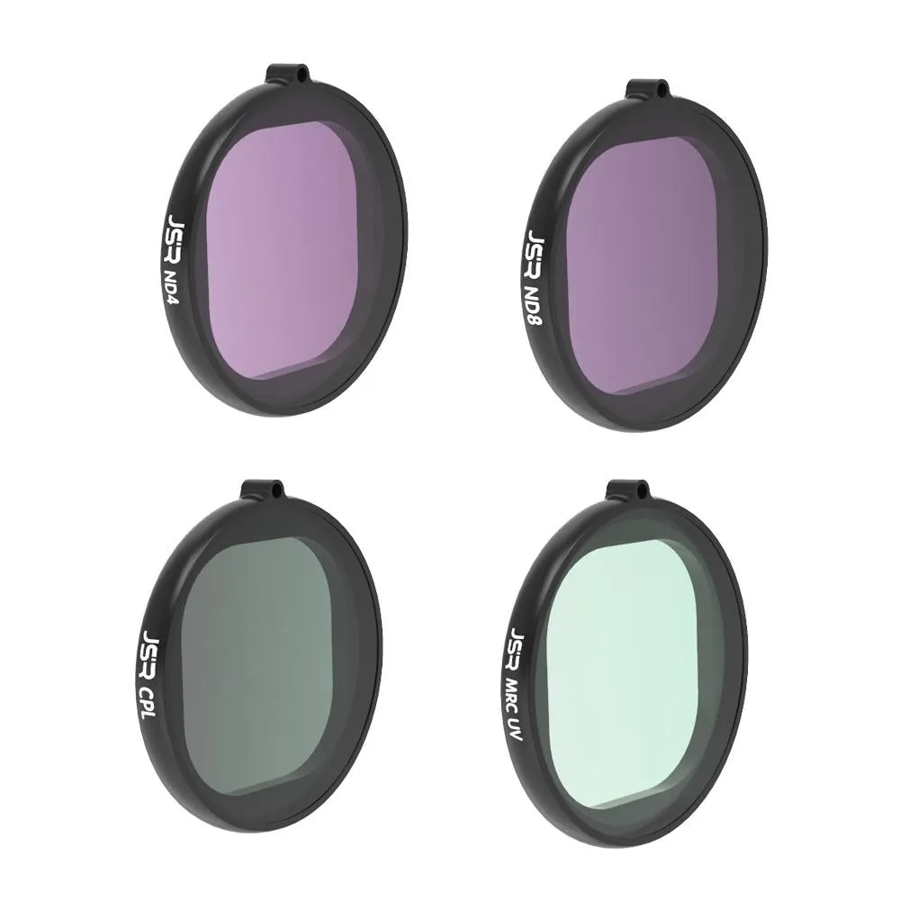 4-in-1 Round Lens Filter for Gopro Hero8 - Uv Cpl Nd4 Nd8