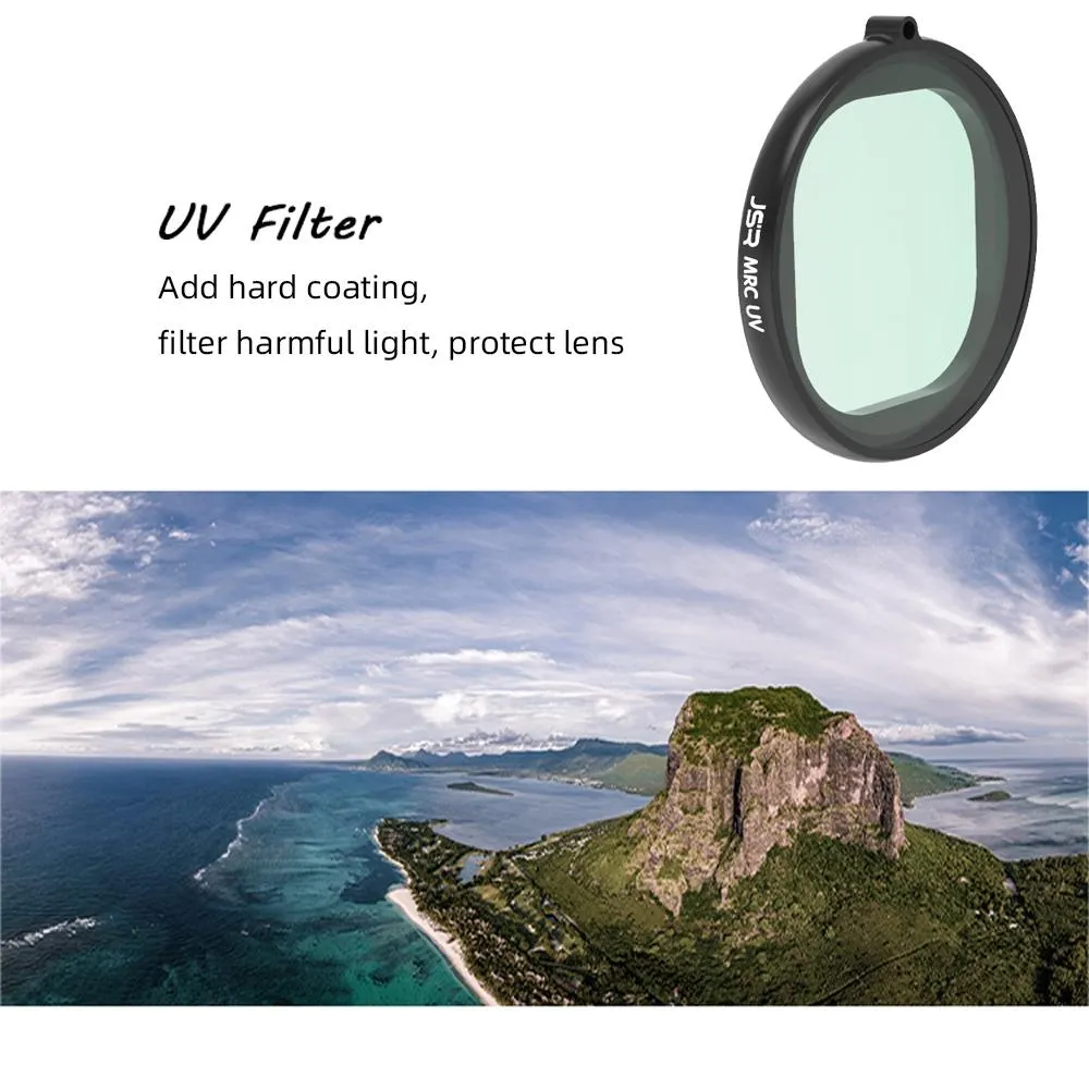 4-in-1 Round Lens Filter for Gopro Hero8 - Uv Cpl Nd4 Nd8