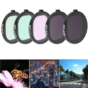 5-in-1 Round Housing Lens Filter for Gopro Hero8
