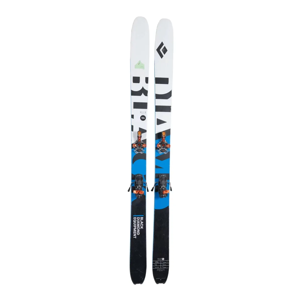 Black Diamond Helio Carbon 104 Skis 2021 w/ G3 Craft Ion 12 Touring Bindings