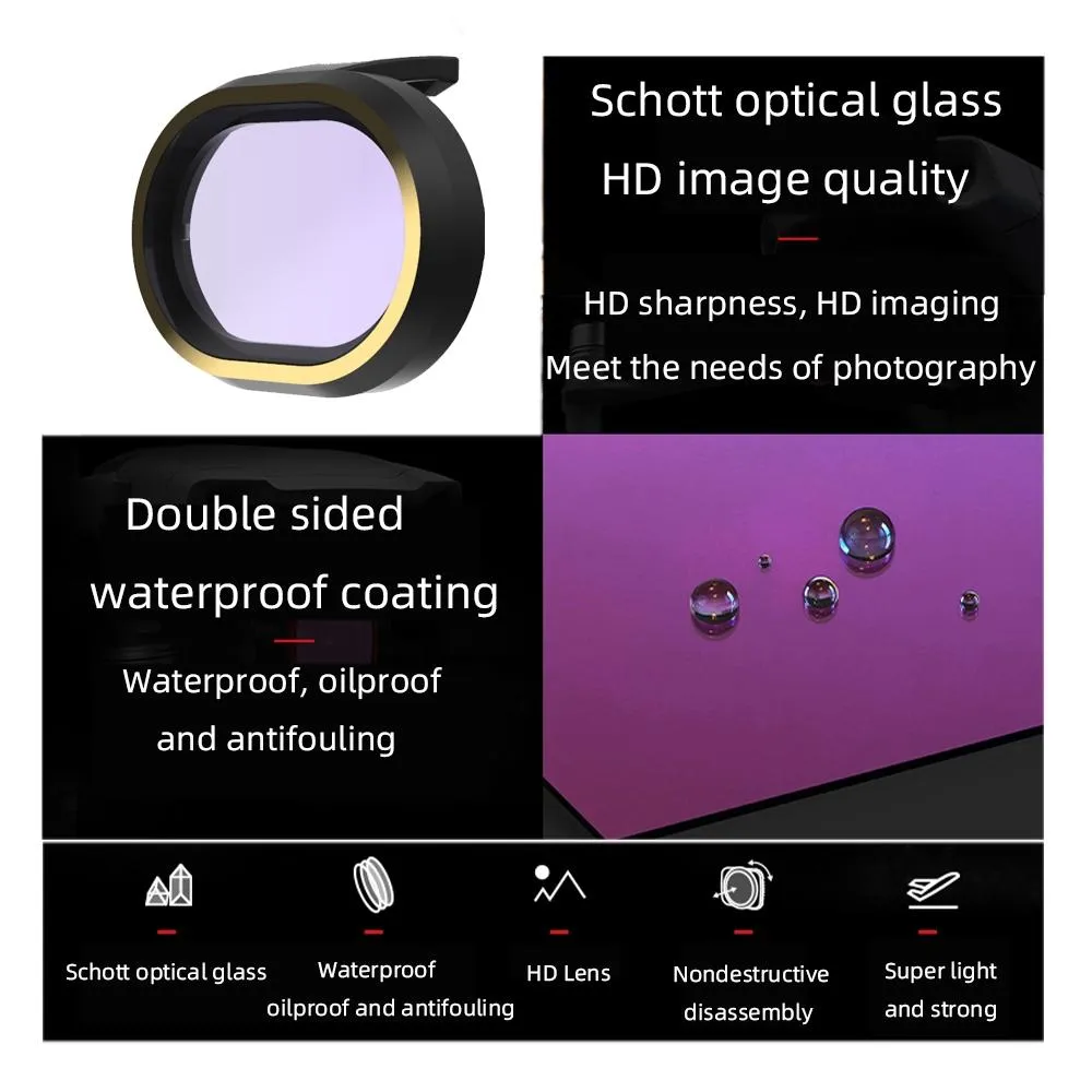 Complete 6-in-1 Lens Filter Kit for Fimi X8 Mini Drone