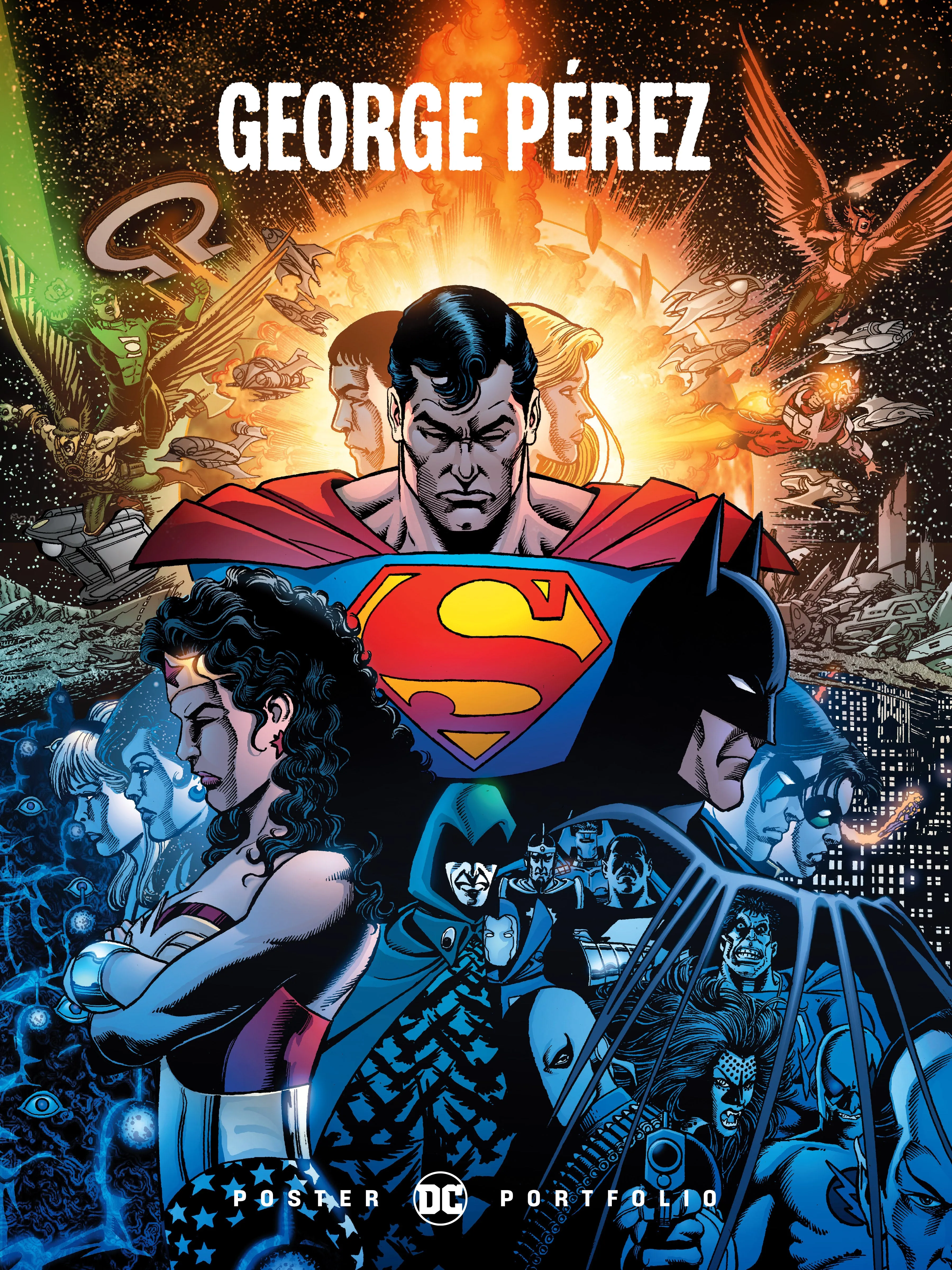 DC POSTER PORTFOLIO GEORGE PEREZ TRADE PAPERBACK