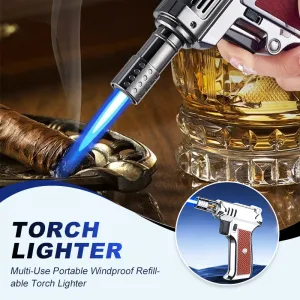 Hot Sale 50% OFFMulti-Use Portable Windproof Refillable Torch Lighter