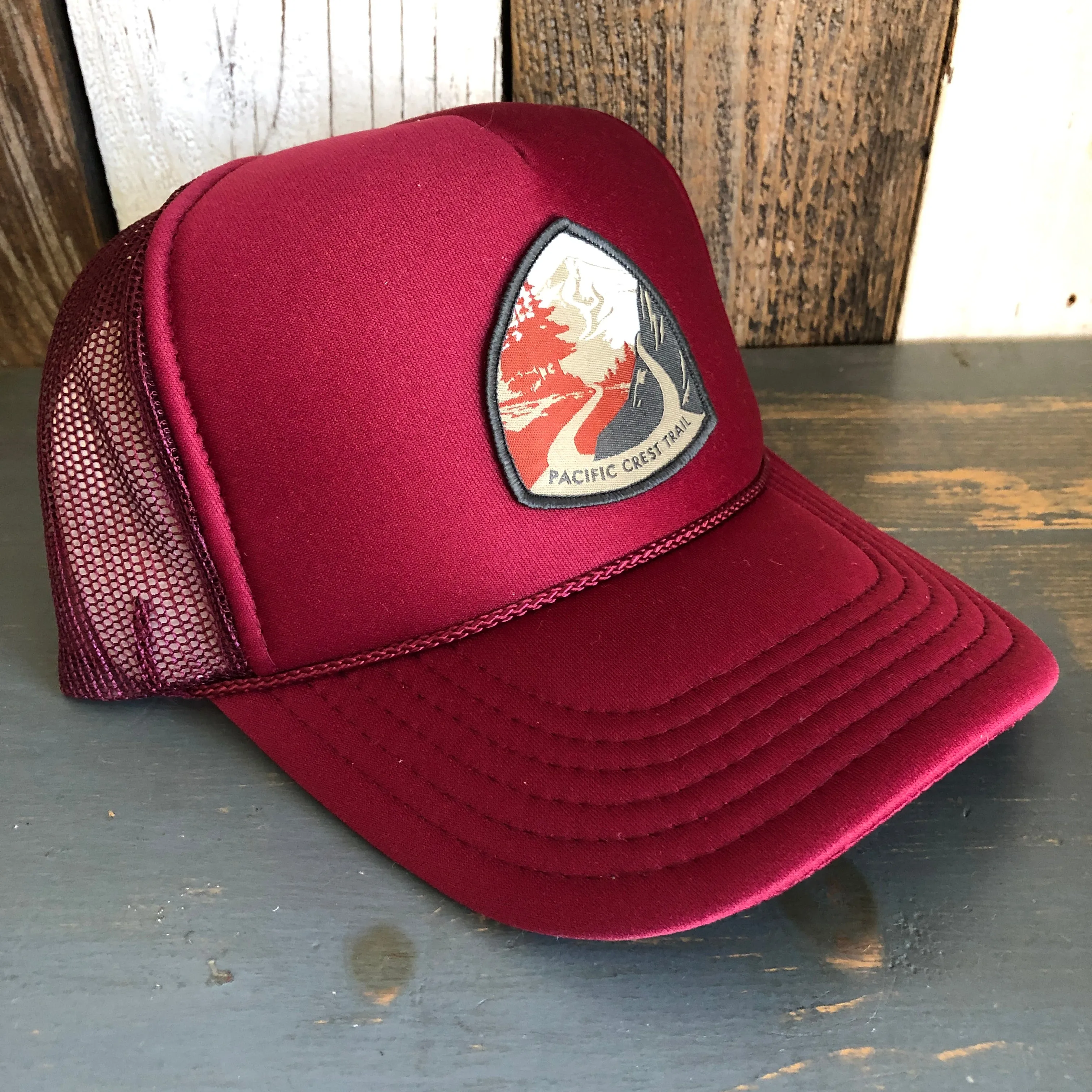 PACIFIC CREST TRAIL Trucker Hat - Maroon
