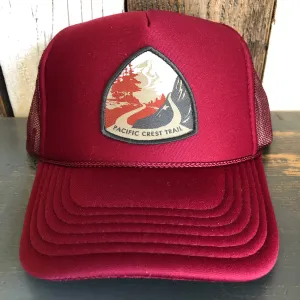 PACIFIC CREST TRAIL Trucker Hat - Maroon