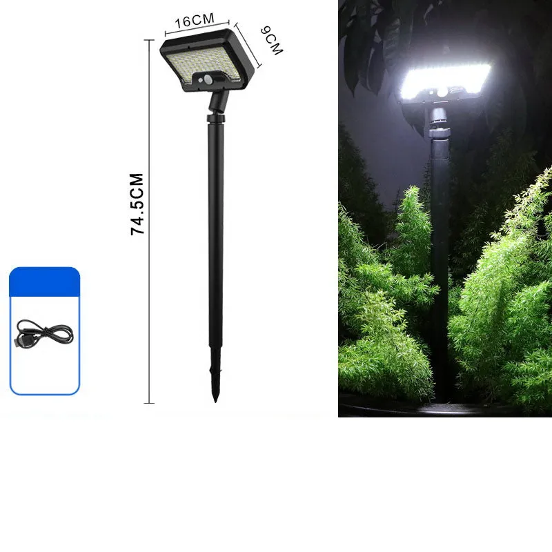 Removable Portable Dual Charging USB-C  Solar Sensor Light