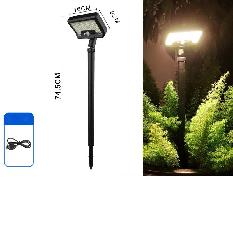 Removable Portable Dual Charging USB-C  Solar Sensor Light